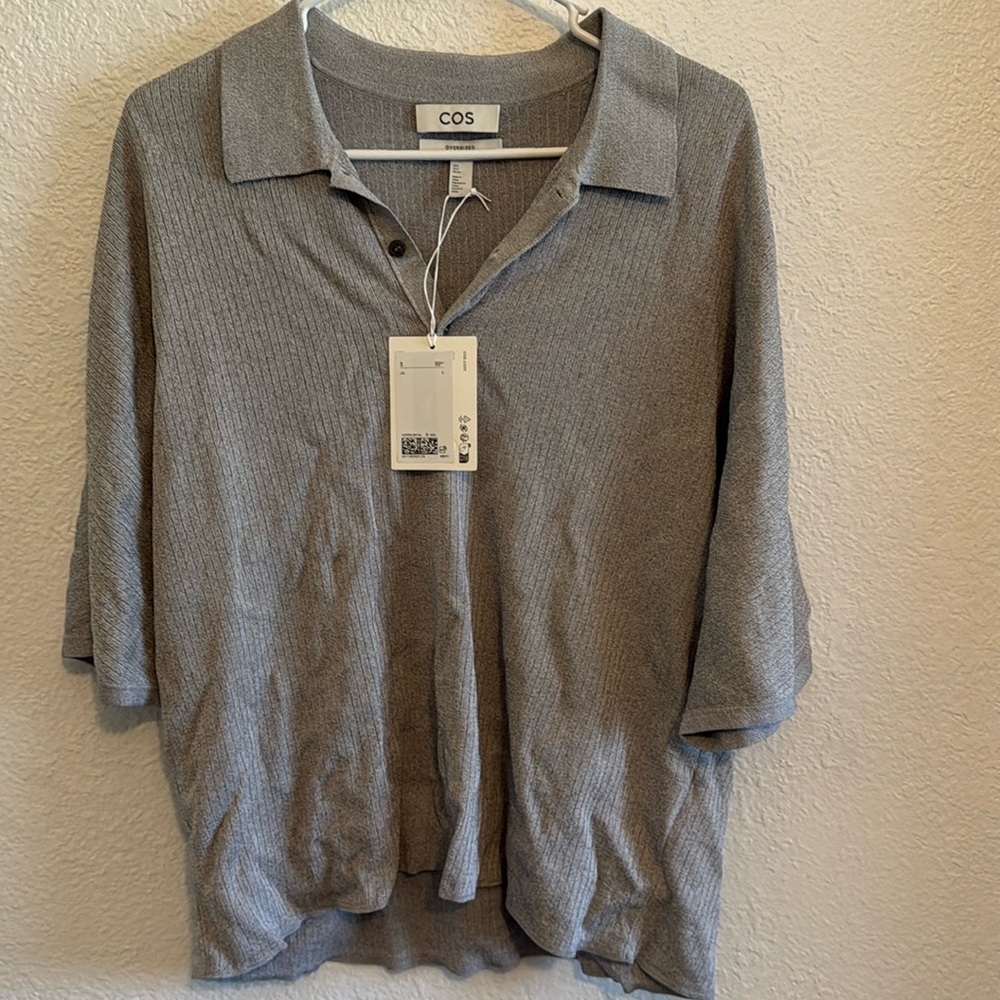 COS oversized boxy collared shirt